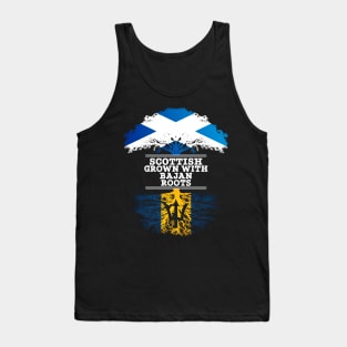 Scottish Grown With Bajan Roots - Gift for Bajan With Roots From Barbados Tank Top